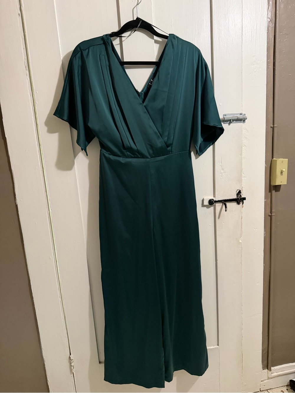 Lulu's Deep Teal Wrap Maxi Dress